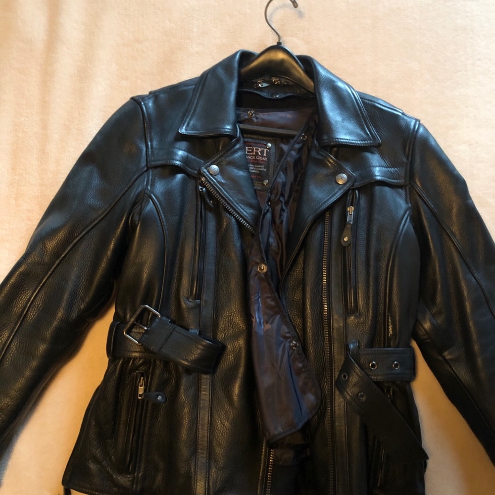 Women’s leather motorcycle Jacket